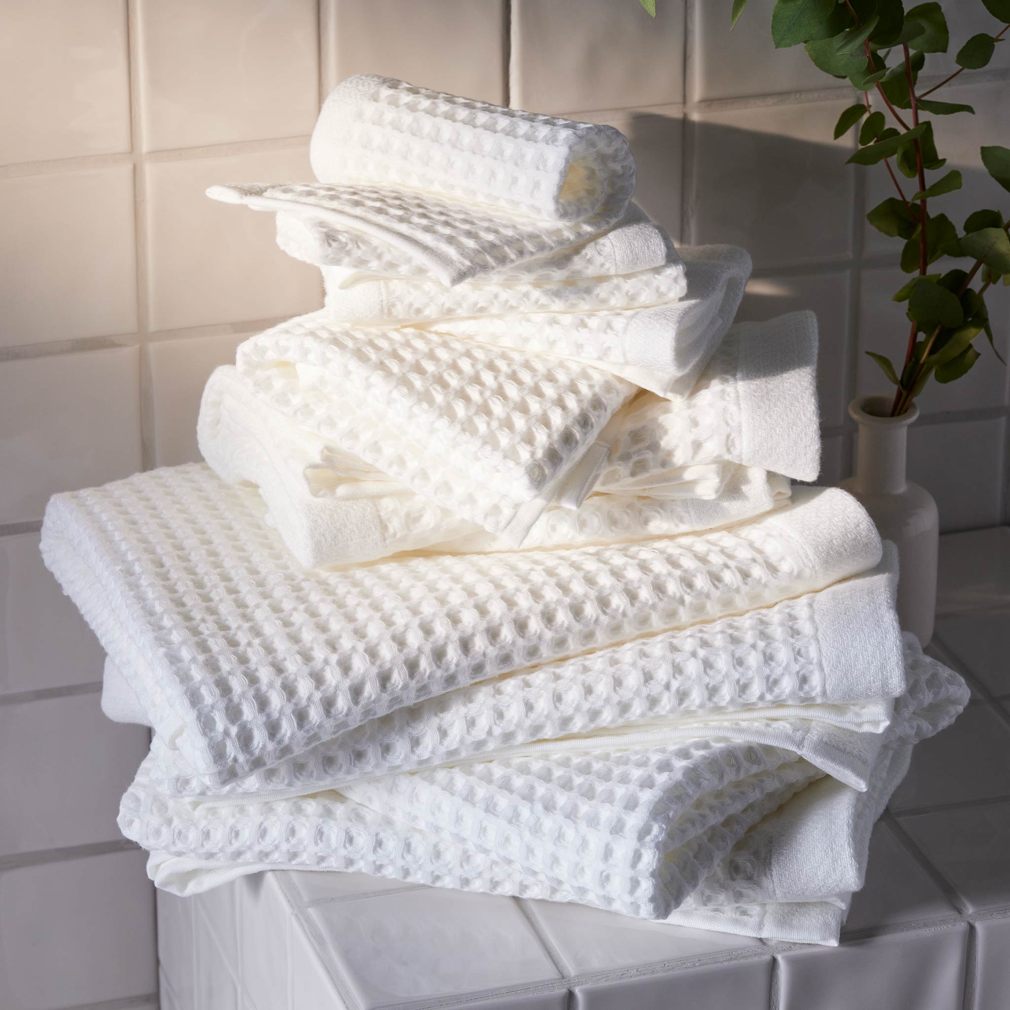 Dreamweave Waffle Bath Towels Set of 2 Y7