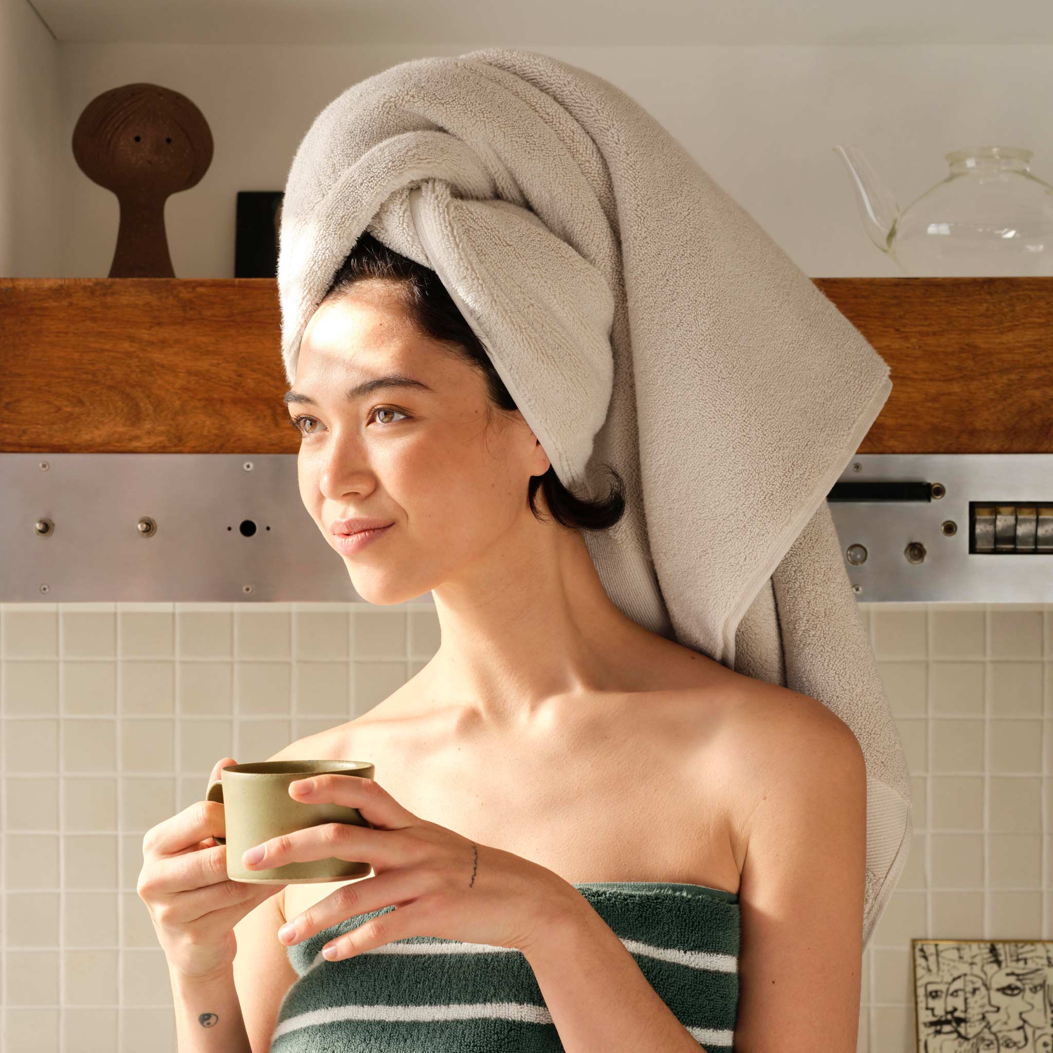 Super-Plush Set of 4 Bath Towel Bundle H0