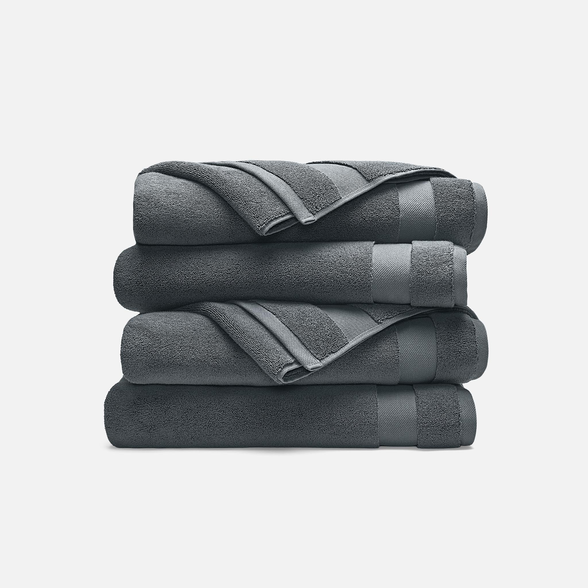 Super-Plush Set of 4 Bath Towel Bundle H0